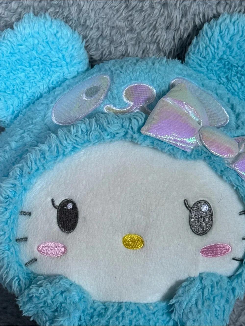 Sanrio Hello Kitty Plush 12” Blue Stuffed Animal Soft Toy Bear Costume